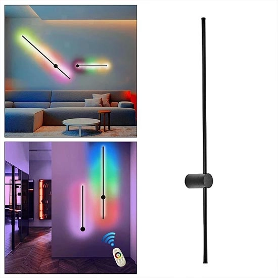 چراغ دیواری سبک مدرن 1 متری RGB LED Wall Sconce Light Modern