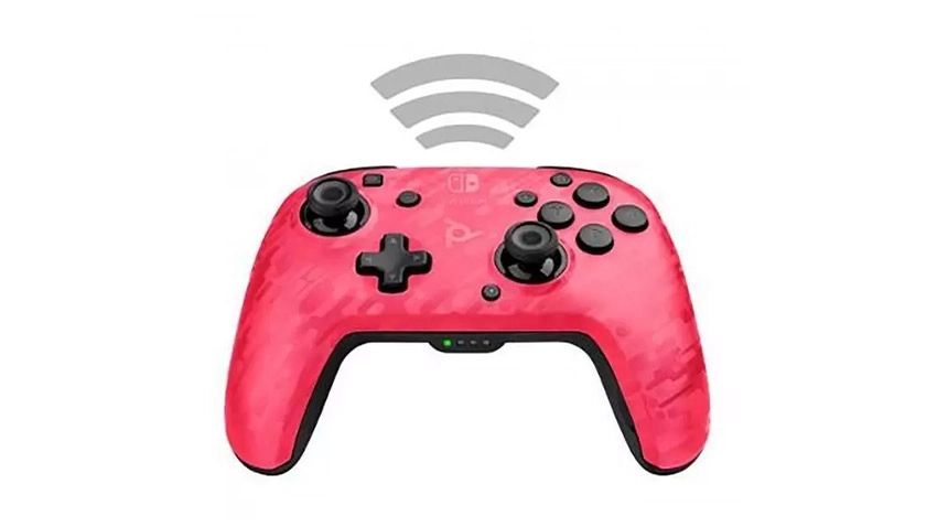 دسته بازی بی سیم PDP Faceoff Deluxe Pink Camo برای Nintendo Switch
