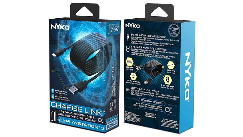 کابل شارژ 2.5 متری Nyko Charge Link USB-C برای PS5