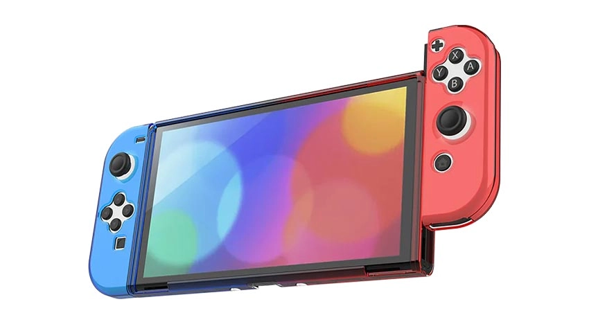 قاب چند تکه Nyko Thin Case برای Nintendo Switch OLED - آبی قرمز