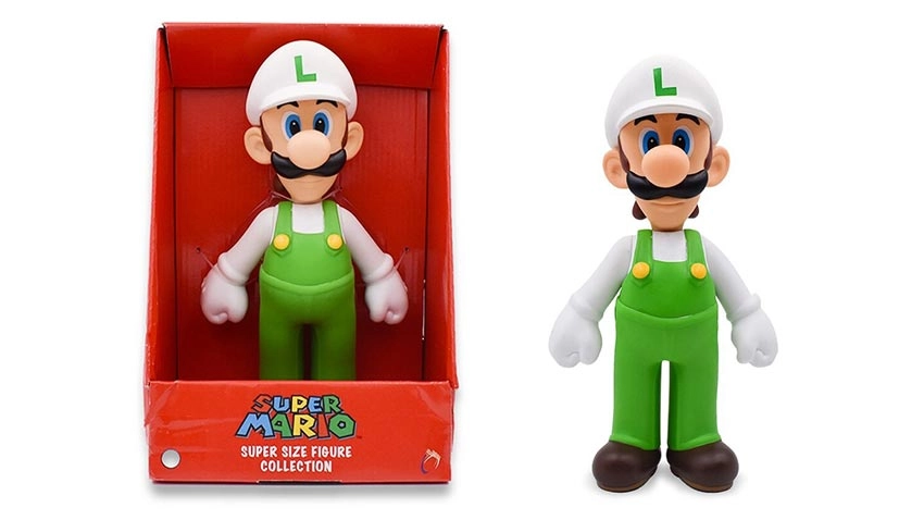 اکشن فیگور لوئیجی سفید Banpresto Super Mario Super Size Luigi White