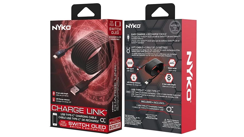 کابل شارژ 2.5 متری Nyko Charge Link USB-C برای Nintendo Switch