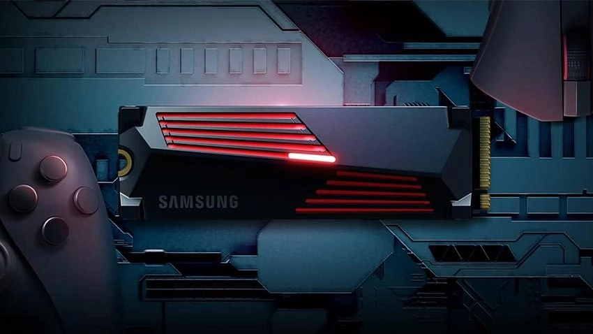 حافظه اس اس دی سامسونگ Samsung 990 PRO PCIe 4.0 NVMe SSD با هیت سینک - 4TB