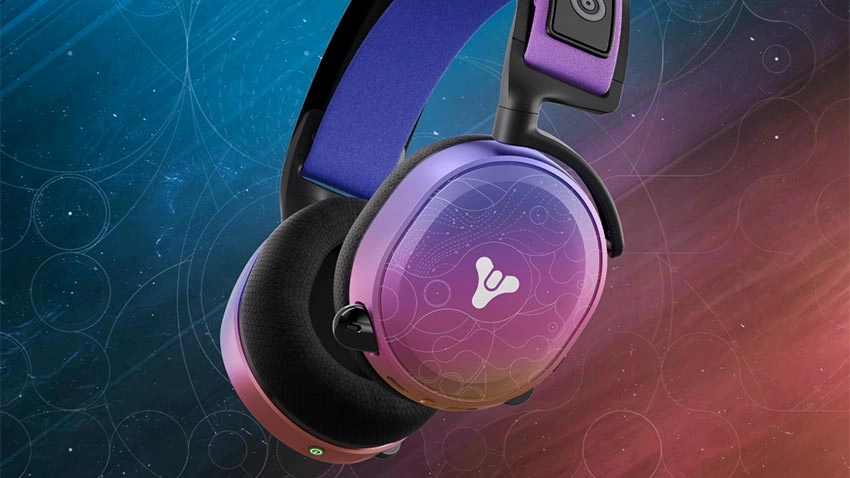 هدست بی سیم استیل سریز Steelseries Arctis 7 Plus Wireless طرح Destiny 2: Lightfall Edition