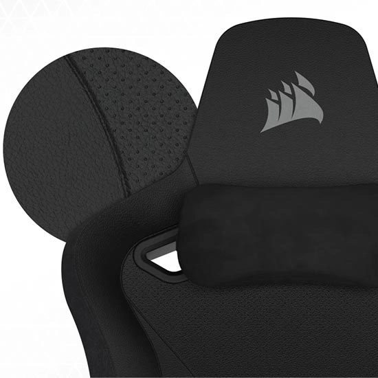 صندلی گیمینگ کورسیر Corsair TC200 Plush Leatherette - مشکی