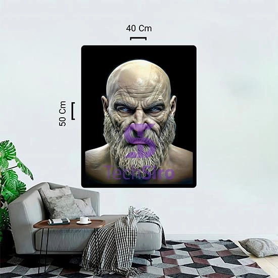 تابلو کریتوس God of War Kratos سایز 40*50 سانتی مدل 3