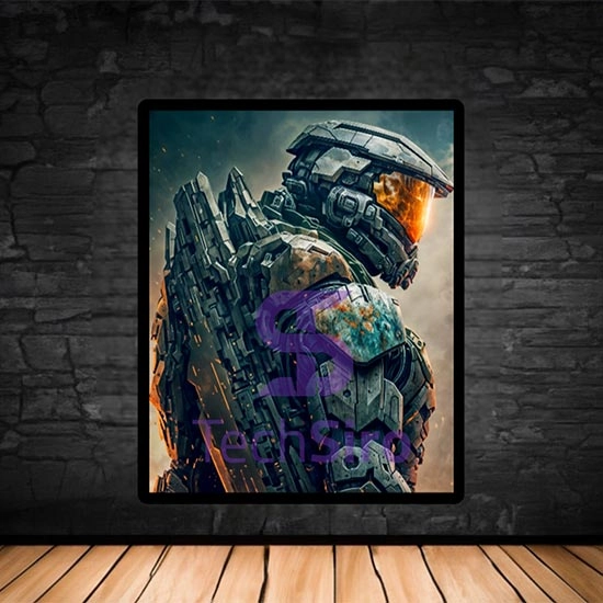 تابلو مستر چیف Halo Master Chief سایز 40*50 سانتی