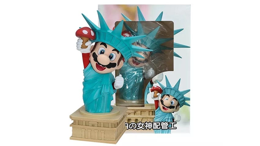 اکشن فیگور مجسمه آزادی سوپر ماریو Statue of Liberty Super Mario