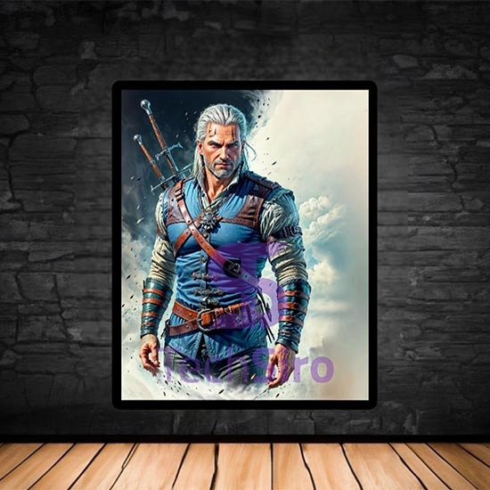 تابلو گرالت The Witcher Geralt سایز 40*50 سانتی