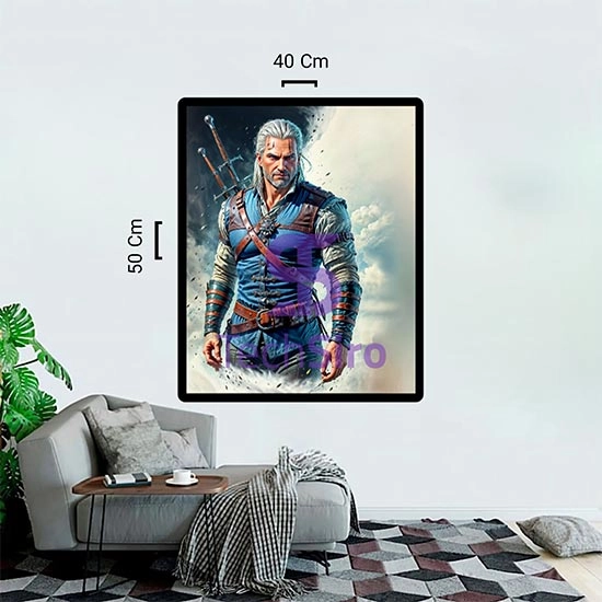 تابلو گرالت The Witcher Geralt سایز 40*50 سانتی