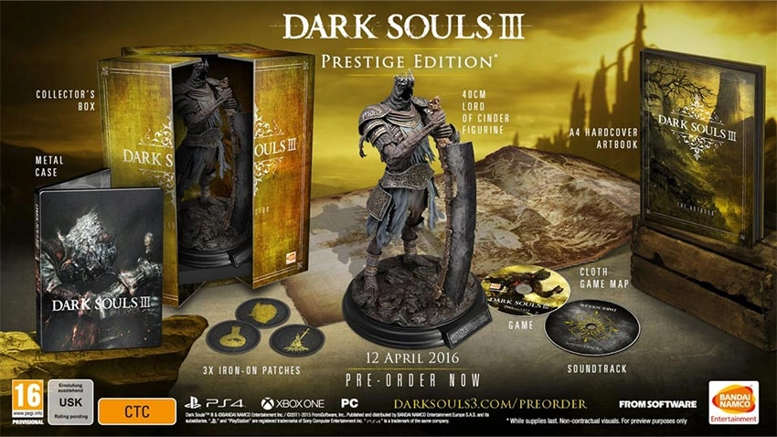 کالکتور بازی Dark Souls 3 Prestige Edition برای PS4