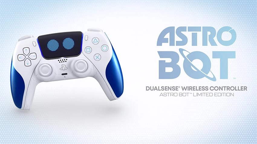 دسته بازی دوال سنس DualSense برای PS5 طرح Astro Bot Limited Edition