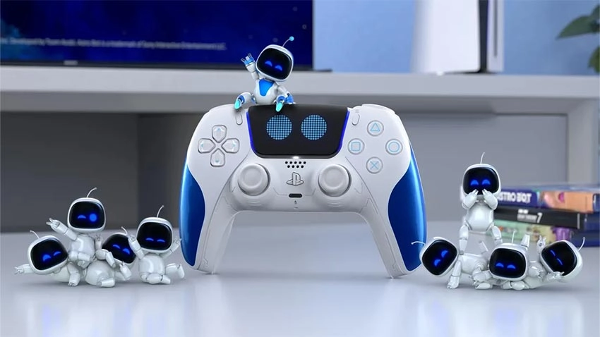 دسته بازی دوال سنس DualSense برای PS5 طرح Astro Bot Limited Edition