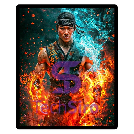 تابلو لیو کانگ Mortal Kombat Liu Kang سایز 40*50 سانتی