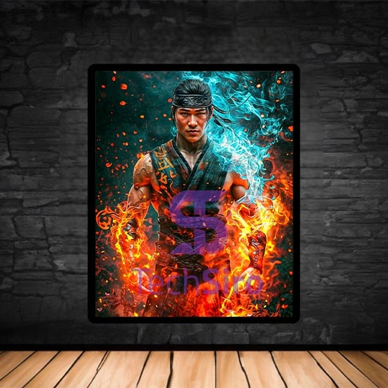 تابلو لیو کانگ Mortal Kombat Liu Kang سایز 40*50 سانتی