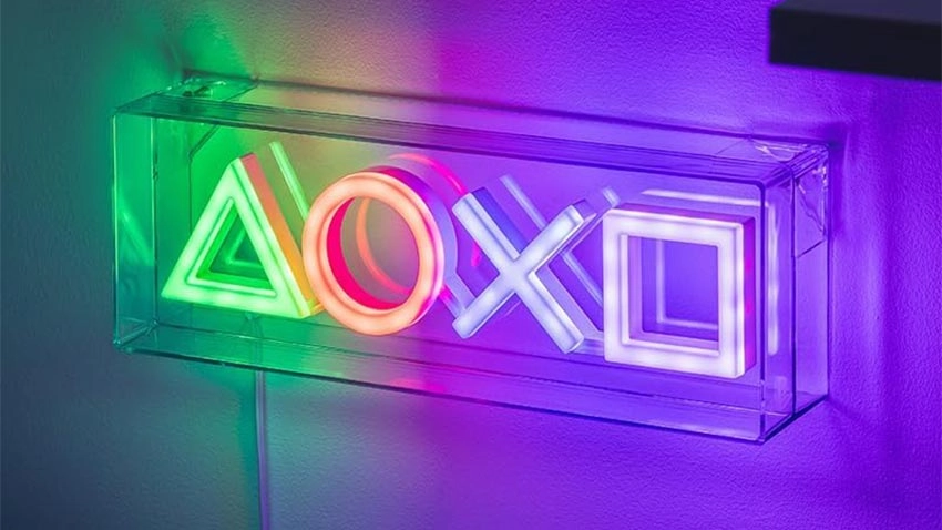 لامپ رومیزی نئونی پالادون Paladone LED Neon Light طرح Playstation