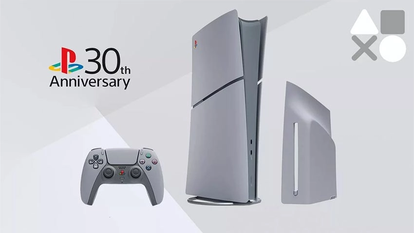 کنسول بازی پلی استیشن 5 اسلیم (PS5 Slim Digital Edition) نسخه PlayStation 30th Anniversary Limited Edition