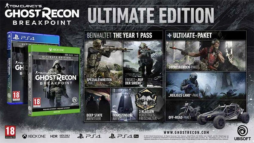 بازی Tom Clancys Ghost Recon Breakpoint نسخه Ultimate Edition برای PS4