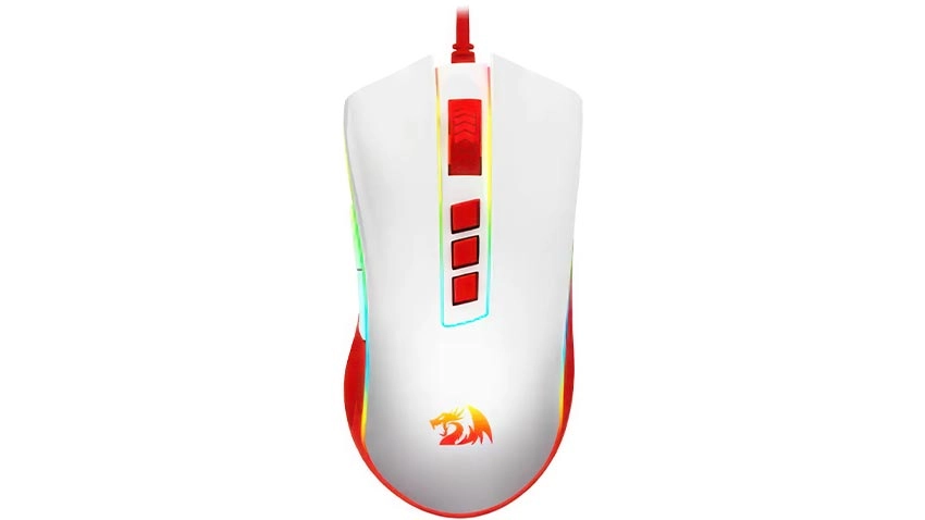 ماوس گیمینگ ردراگون Redragon COBRA M711C RGB - سفید قرمز