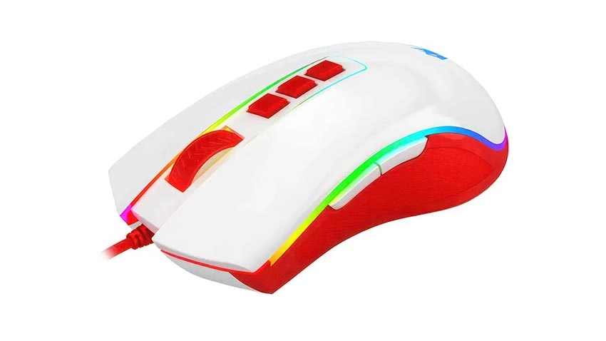 ماوس گیمینگ ردراگون Redragon COBRA M711C RGB - سفید قرمز