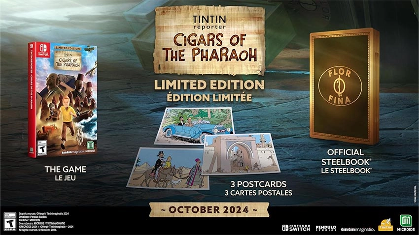 بازی Tintin Reporter: Cigars of the Pharaoh نسخه Limited Edition برای Nintendo Switch