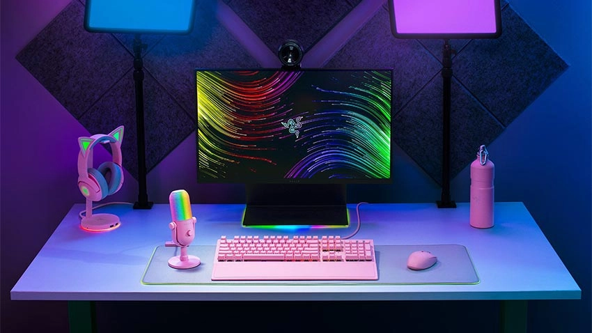 میکروفون استریم ریزر Razer Seiren V3 Chroma - صورتی