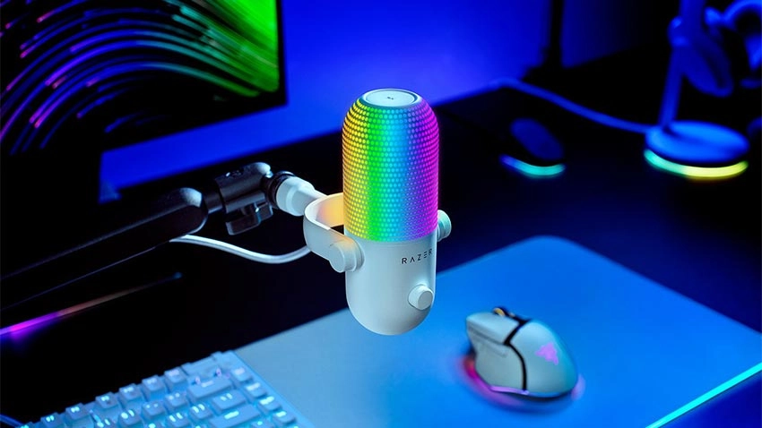 میکروفون استریم ریزر Razer Seiren V3 Chroma - سفید