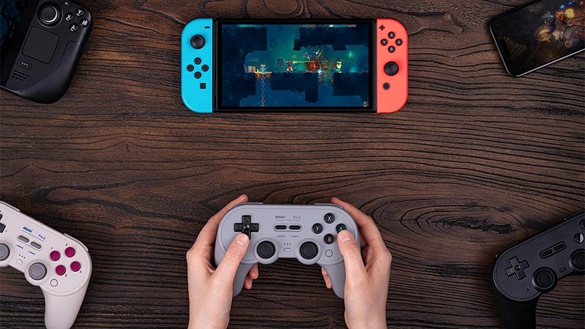 دسته بازی بی سیم ایت بیت دو 8Bitdo Pro 2 Wireless - خاکستری