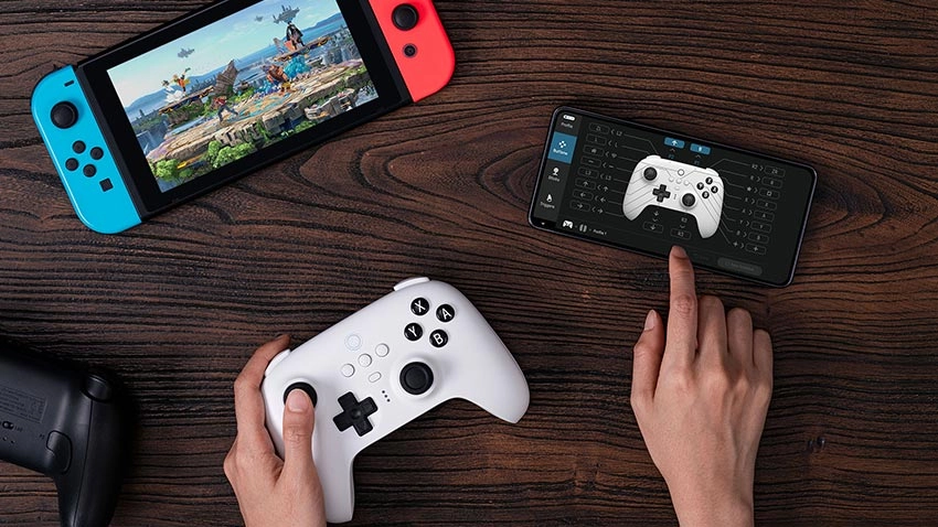 دسته بازی بی سیم ایت بیت دو 8BitDo Ultimate Wireless به همراه پایه شارژر - مشکی