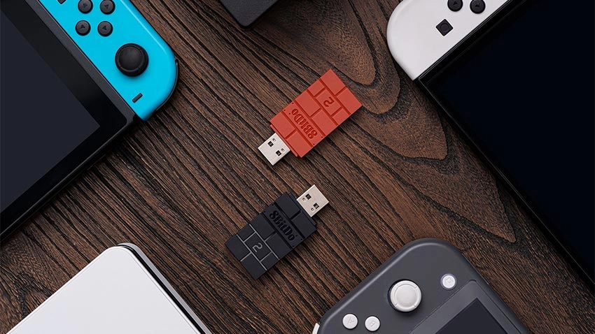 آداپتور مبدل دسته ایت بیت دو 8BitDo Wireless Bluetooth USB Adapter 2 - مشکی