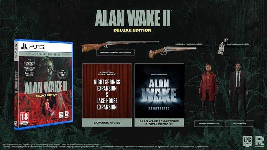 بازی کارکرده Alan Wake 2 نسخه Deluxe Edition برای PS5