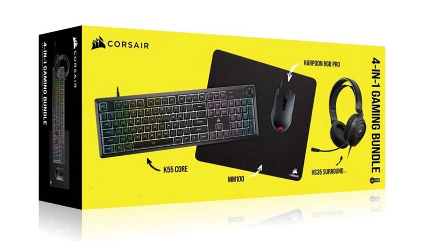 باندل گیمینگ کورسیر Corsair RGB 4 in 1 Combo K55