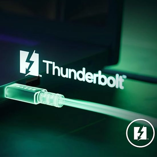 کابل 2 متری ریزر Razer Thunderbolt 4 - مشکی