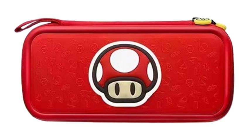 کیف حمل Takara Tomy Travel Case طرح Super Mario Magic Mushroom برای Nintendo Switch