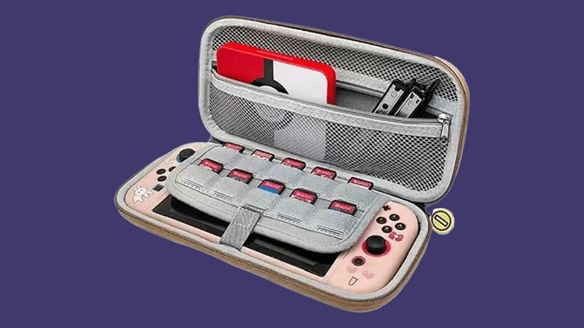 کیف حمل ZHUANGYUN Travel Case طرح Luigi برای Nintendo Switch