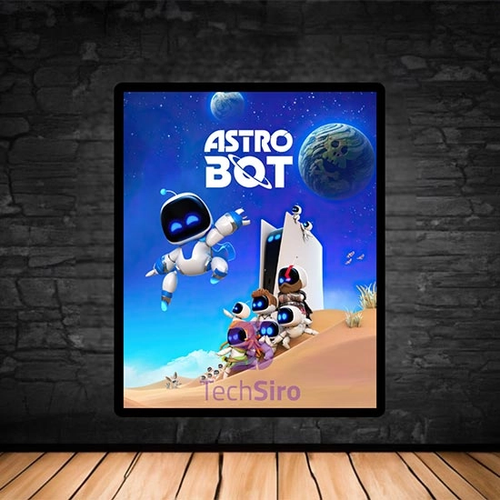 تابلو آسترو بات Astro Bot سایز 40*50 سانتی