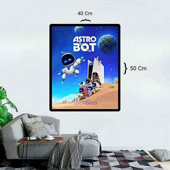تابلو آسترو بات Astro Bot سایز 40*50 سانتی