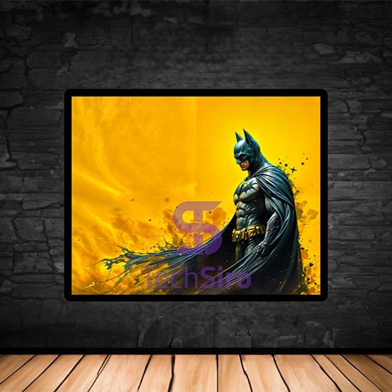 تابلو بتمن Batman Yellow Back سایز 40*50 سانتی