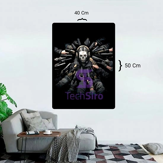 تابلو گوست Call of Duty Ghost سایز 40*50 سانتی مدل 3