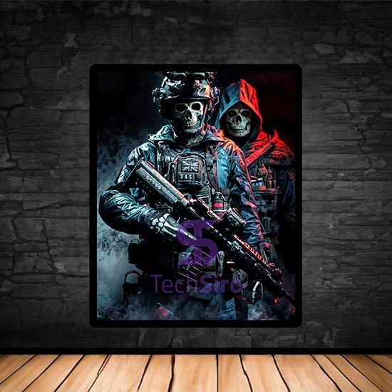 تابلو گوست Call of Duty Ghost سایز 40*50 سانتی مدل 4
