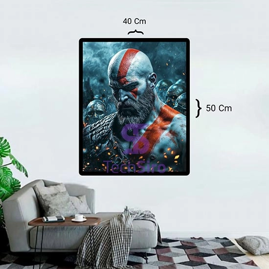 تابلو کریتوس God of War Kratos سایز 40*50 سانتی مدل 8