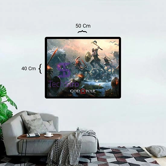 تابلو گاد اف وار God of War سایز 40*50 سانتی مدل 1