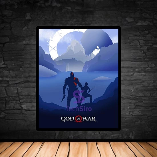 تابلو گاد اف وار God of War سایز 40*50 سانتی مدل 2