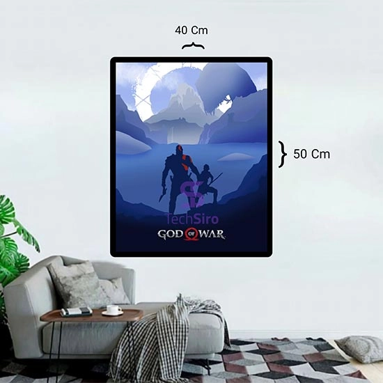 تابلو گاد اف وار God of War سایز 40*50 سانتی مدل 2