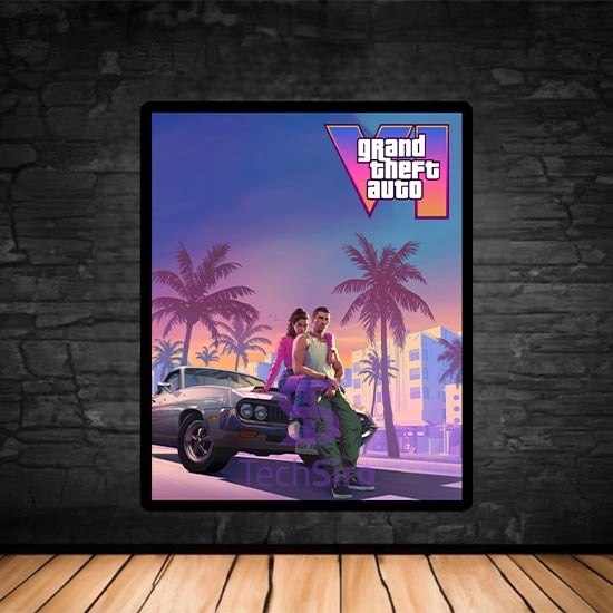 تابلو GTA VI سایز 40*50 سانتی مدل 2
