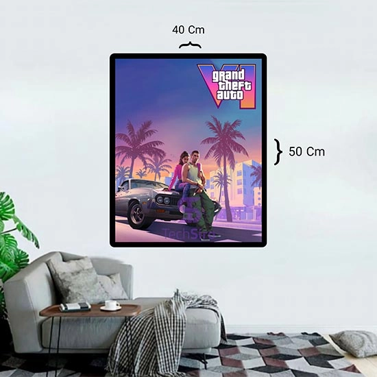 تابلو GTA VI سایز 40*50 سانتی مدل 2