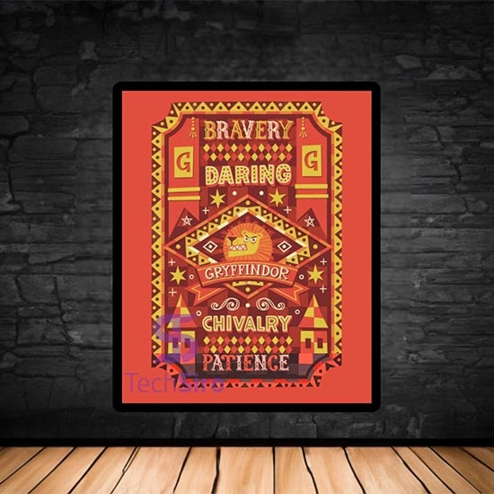 تابلو گروه گریفیندور Harry Potter Gryffindor سایز 40*50 سانتی