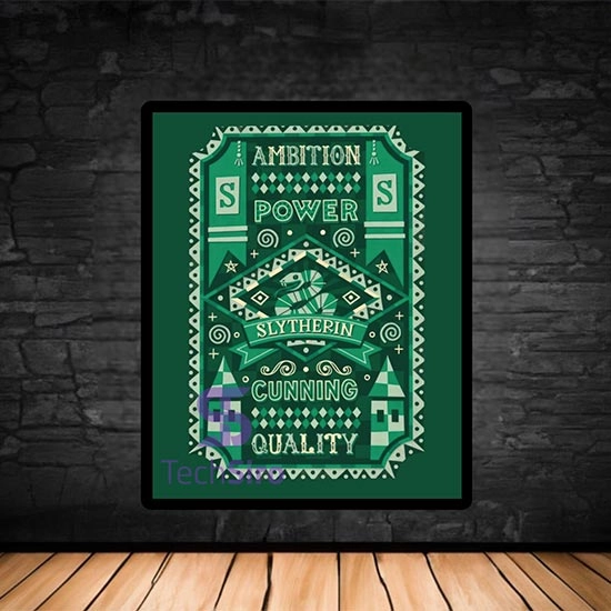 تابلو گروه اسلیترین Harry Potter Slytherin سایز 40*50 سانتی