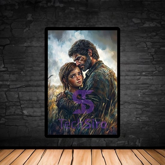 تابلو جوئل و الی The Last of Us Joel and Ellie سایز 40*70 سانتی مدل 2