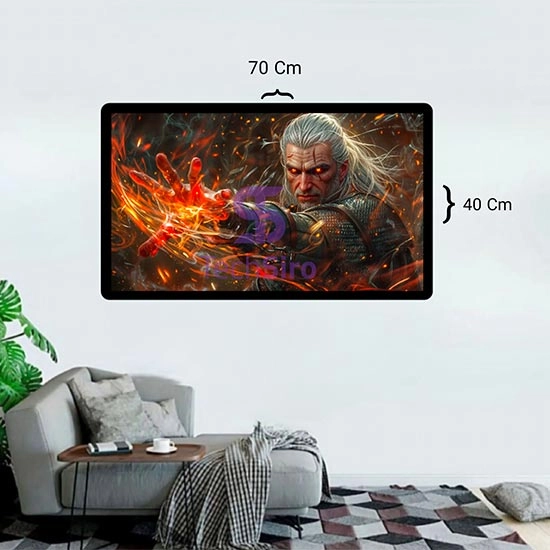 تابلو گرالت The Witcher Geralt سایز 40*70 سانتی مدل 2